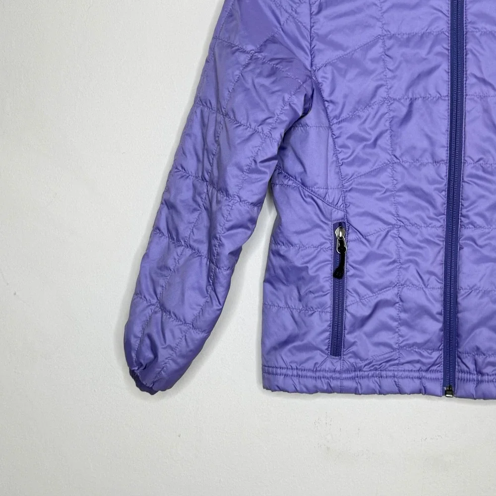 REI Girls S 8 Purple Quilted Puffer Jacket Polyester Full Zip Gorpcore Outdoor